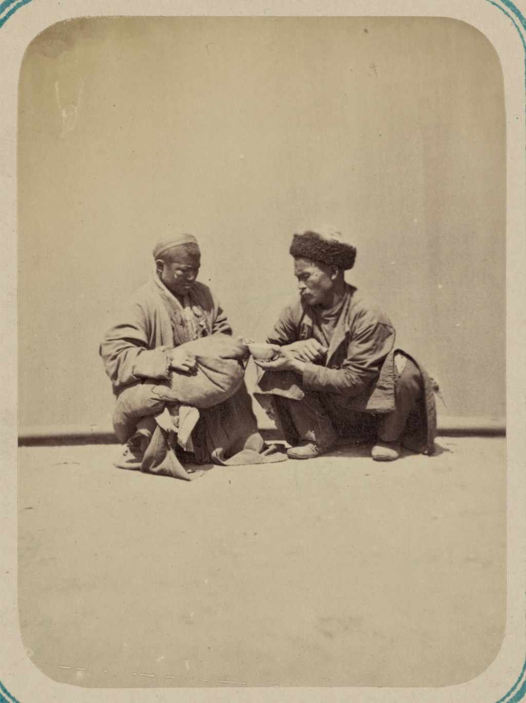 A koumiss seller in Aulie-Ata, photographed in the nineteenth century.